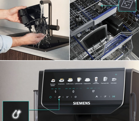 Siemens TP553E09 EQ500 iAroma fuldautomatisk kaffemaskine sort