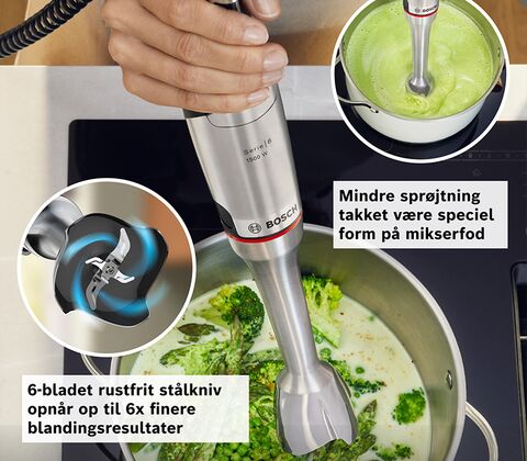 Bosch MSM8M934 serie 8 ErgoMaster stavblender stål 1500 watt