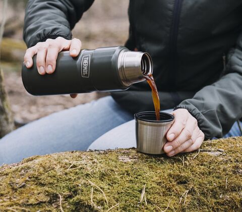 Thermos Stainless King termoflaske mørkegrøn 0,47 liter