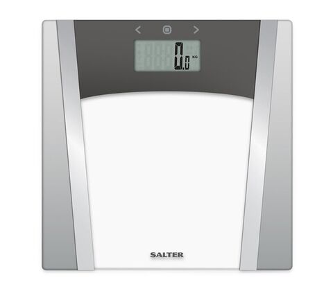 Salter badevægt med kropsanalyse max 180 kg grå