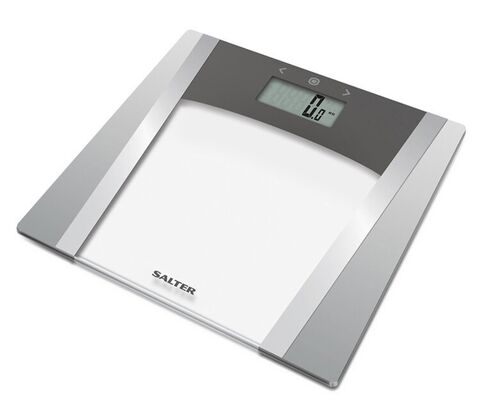 Salter badevægt med kropsanalyse max 180 kg grå