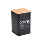 Estia Bamboo Essentials kaffedåse med bambuslåg sort