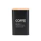 Estia Bamboo Essentials kaffedåse med bambuslåg sort