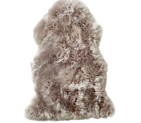Ægte lammeskind grå 90x60 cm