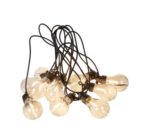 Party light ude & inde 10 pærer IP44 klar farve