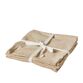 Mundserviet bomuld beige 40x40 cm 4 stk.