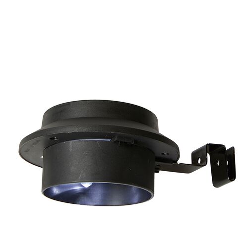 Solcellelampe til tagrende 2 stk. sort 17x12x6 cm