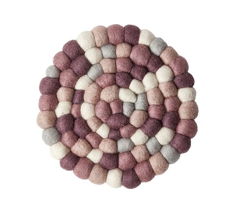 Bordskåner uld lyng Ø20 cm
