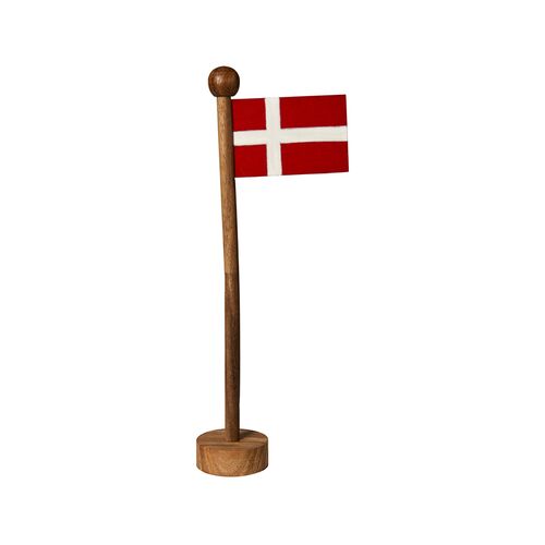 Bordflag træ 31 cm