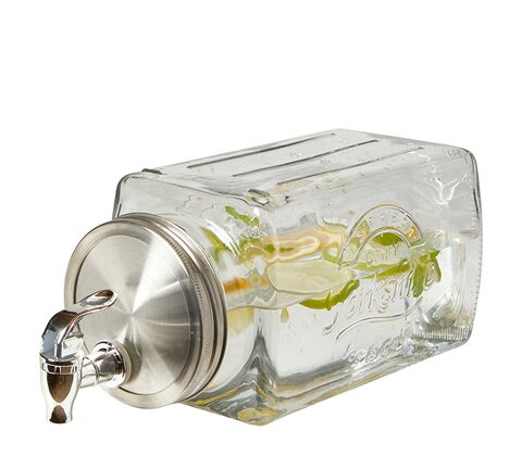 Saftdispenser til køleskab glas 3 liter 