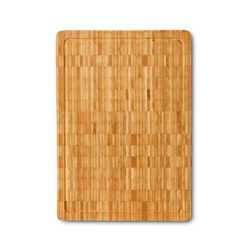 Skærebræt med saftrille bambus 42X31X4 cm