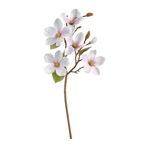 Magnolie gren i kunststof 52 cm pink