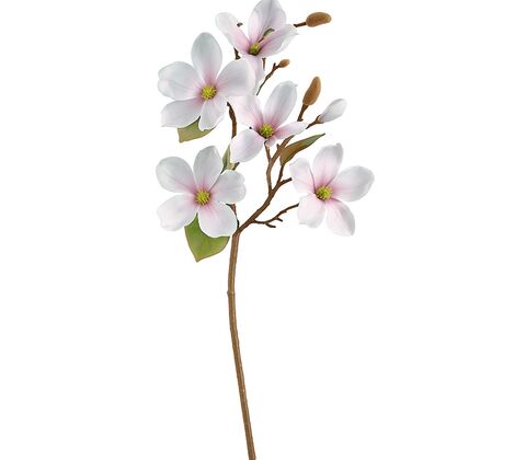 Magnolie gren i kunststof 52 cm pink