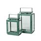 Lanternesæt firkantede 2 stk. grøn