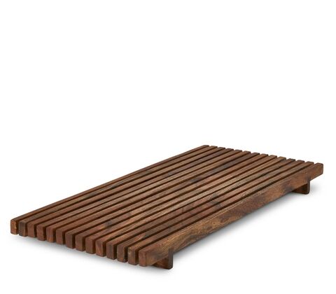 Tremme serveringsbræt brun 45x26 cm