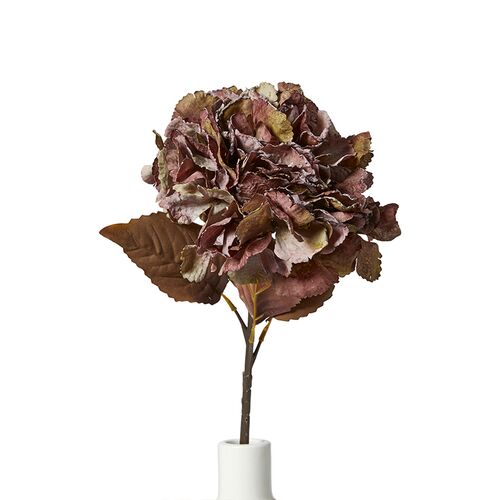 Hortensia stilk H 49 cm grøn/lilla 