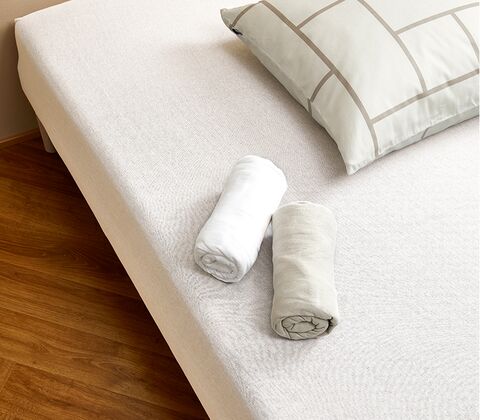 Nordisk tekstil jersey boxlagen hvid 180x200x30 cm