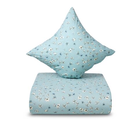 Nordisk Tekstil Garden Flower sengetøj grøn 140x220 cm