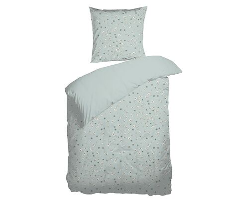 Nordisk Tekstil Garden Flower sengetøj grøn 140x220 cm