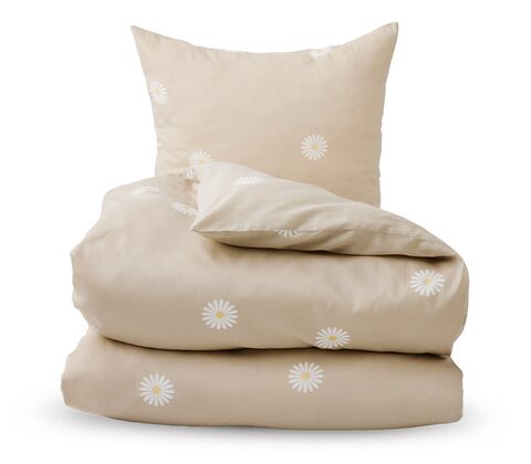 Nordisk Tekstil Daisy sengesæt sand 140x220 cm