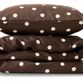 Nordisk Tekstil Dots Sprinkle sengetøj brun 140x220 cm