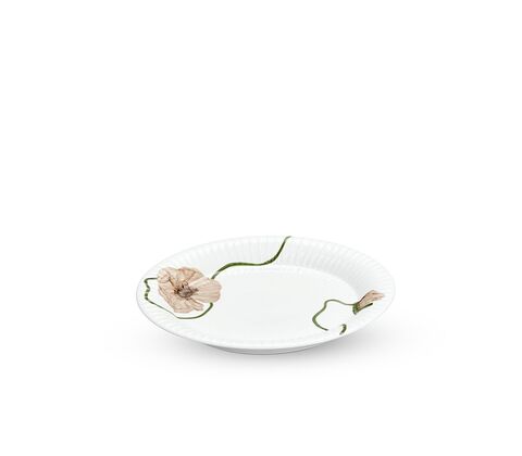Kähler Hammershøi Poppy tallerken hvid 22 cm