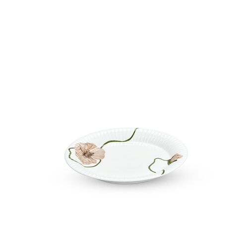 Kähler Hammershøi Poppy tallerken hvid 22 cm