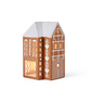 Kähler Gingerbread lyshus højhus brun H 17 cm