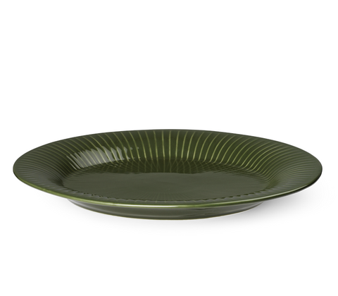Kähler Hammershøi ovalt fad forest green 28,5 cm