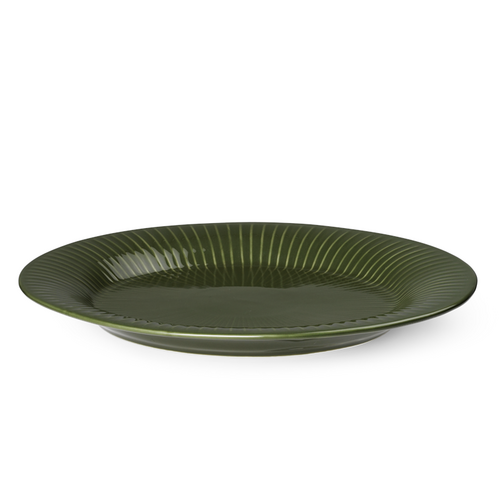 Kähler Hammershøi ovalt fad forest green 28,5 cm