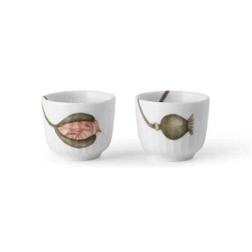 Kähler Hammershøi Poppy æggebæger hvid