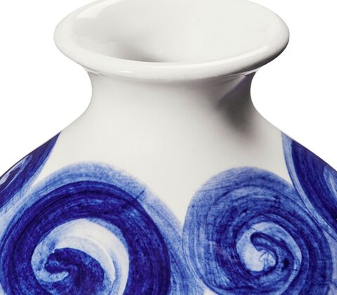 Kähler Tulle vase blå H10,5 cm