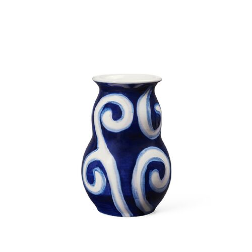 Kähler Tulle vase blå H 13 cm