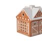 Kähler Gingerbread lyshus julestald brun H 11,5 cm