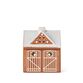 Kähler Gingerbread lyshus julestald brun H 11,5 cm