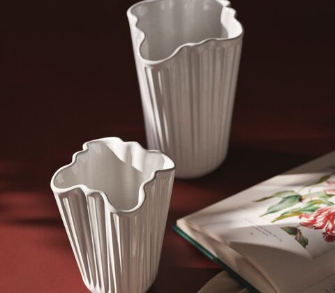 Kähler Hammershøi Unfold vase hvid H 20,5 cm