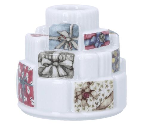 Hammershøi Jul 2025 lysestage med gaver Ø7,5 cm