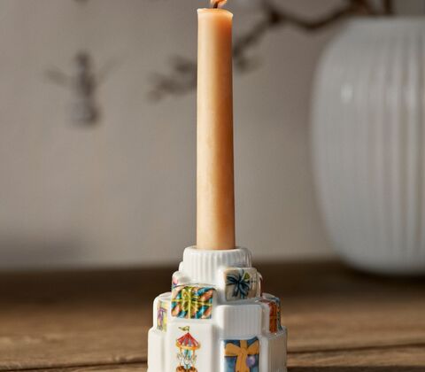 Hammershøi Jul 2025 lysestage med gaver Ø7,5 cm