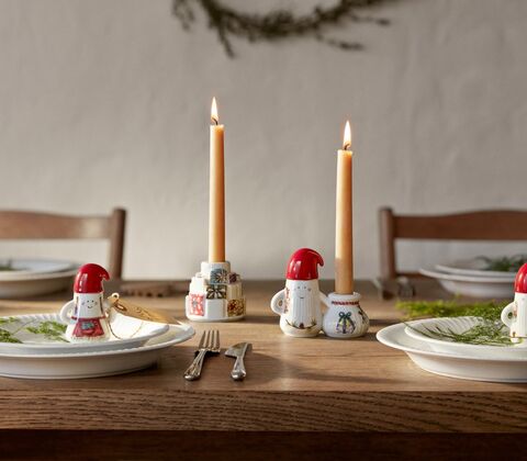 Hammershøi Jul 2025 lysestage med gaver Ø7,5 cm