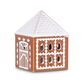Kähler Gingerbread lyshus hytte brun H 7,5 cm