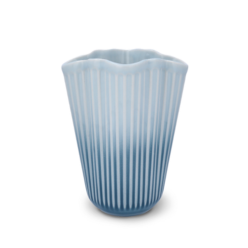 Kähler Hammershøi Unfold vase blå H20,5 cm