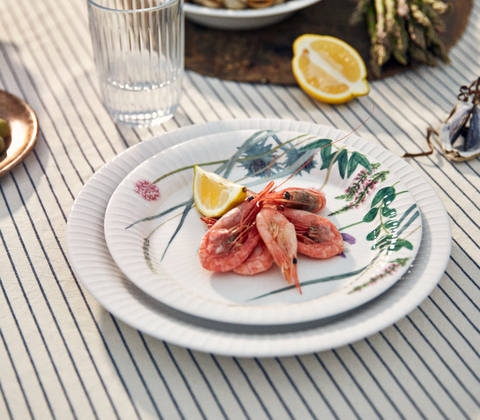 Kähler Hammershøi Summer coastal flowers tallerken Ø22 cm