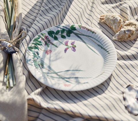 Kähler Hammershøi Summer coastal flowers tallerken Ø22 cm
