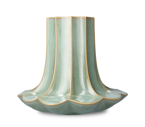 Kähler Kantarel vase grøn H 20,5 cm
