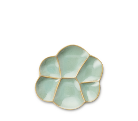 Kähler Kantarel bordfad grøn 14x14,5 cm