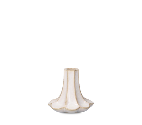 Kähler Kantarel lysestage sand H 10 cm