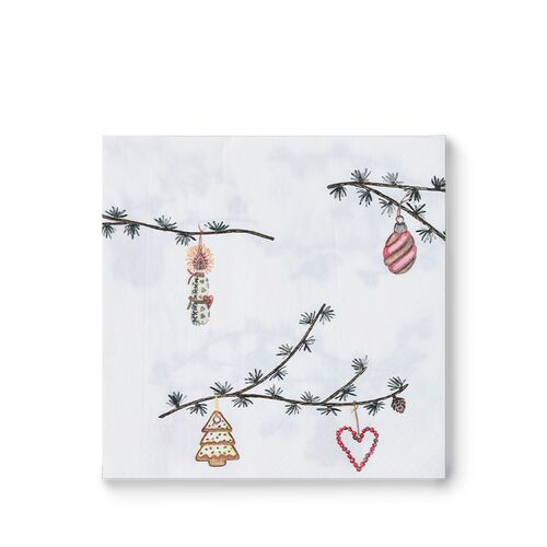 Hammershøi Jul 2025 papirserviet hvid 20x20 cm 20 stk.