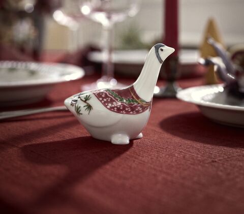 Hammershøi Jul julegås porcelæn H 8 cm