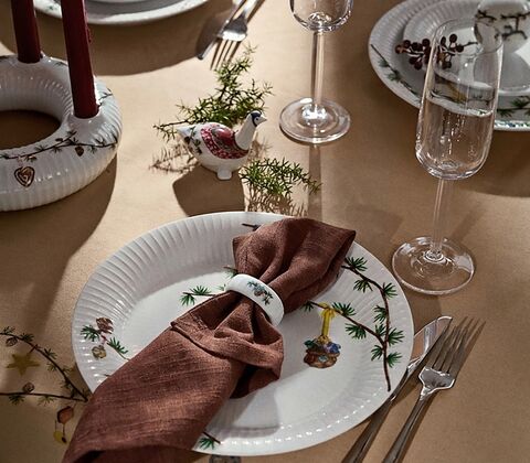 Hammershøi Jul julegås porcelæn H 8 cm