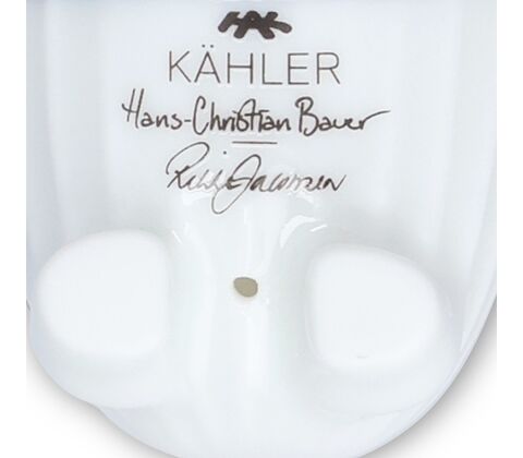 Hammershøi Jul gris porcelæn H 8 cm
